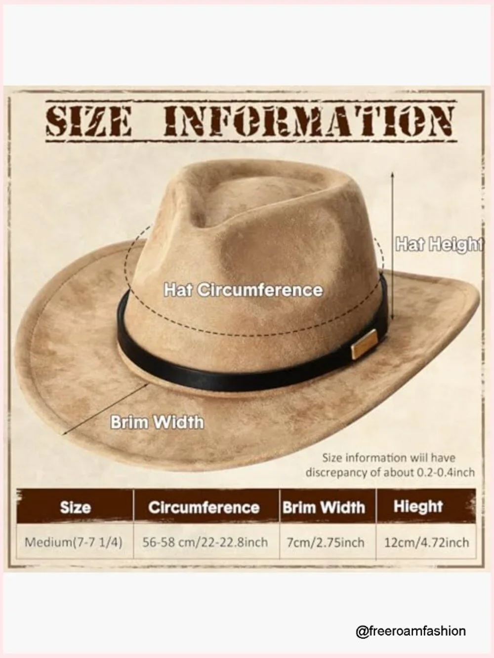Western Felt Cowboy Hat 4 Pack Wide Brim Cowgirl Cap for Adults